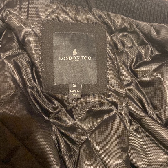 London Fog wool coat black size XL mens - Picture 6 of 6